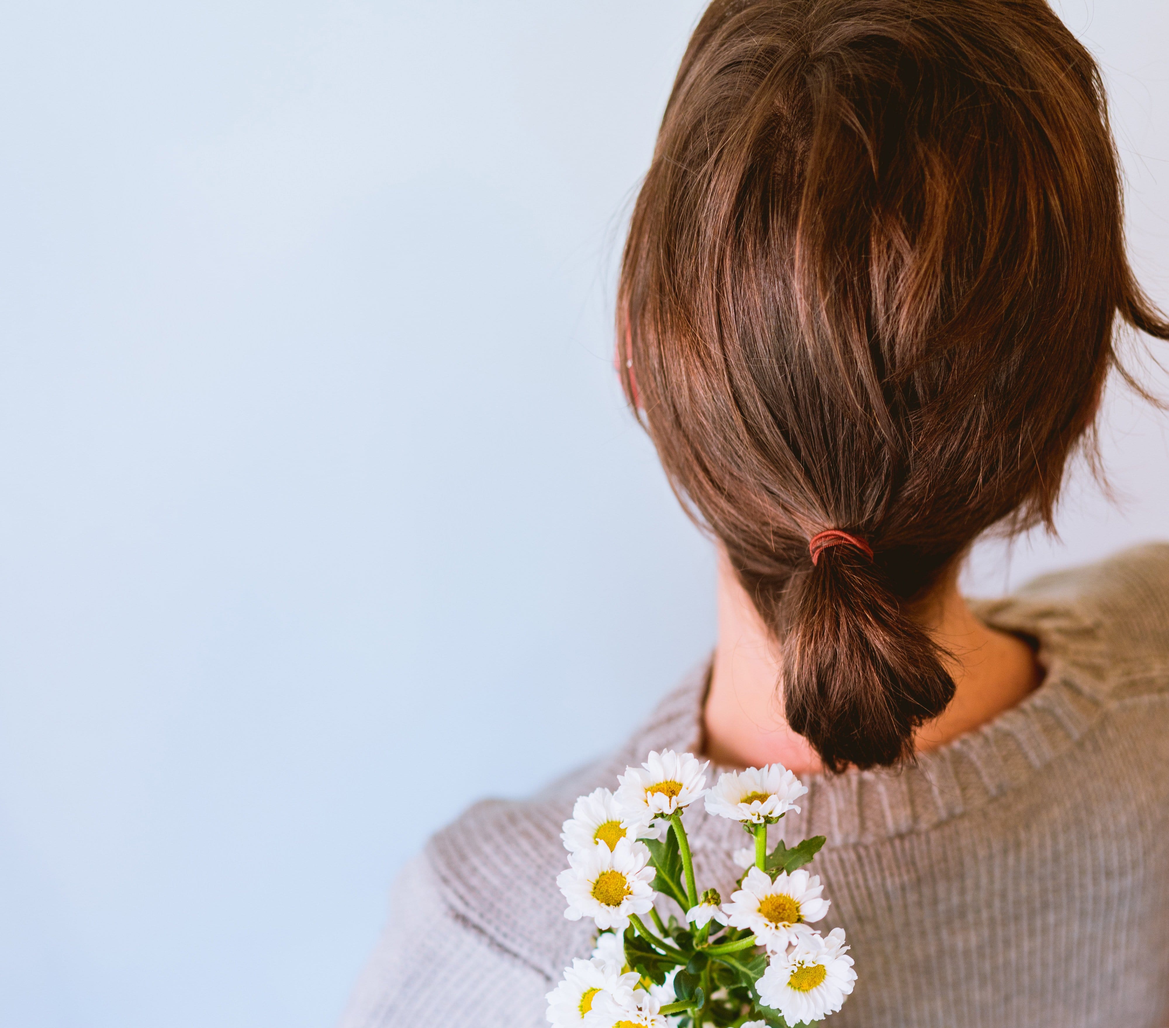 Woman with brown hair