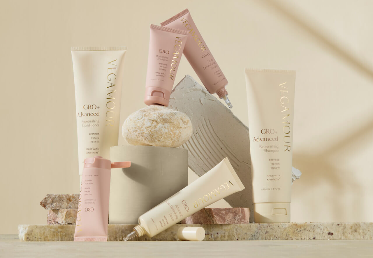 VEGAMOUR GRO and GRO+ Shampoos and Conditioners