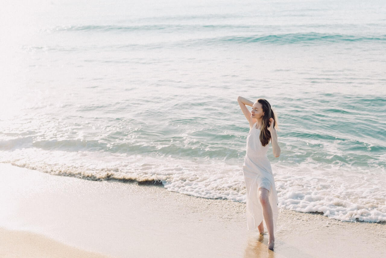 Woman on beach