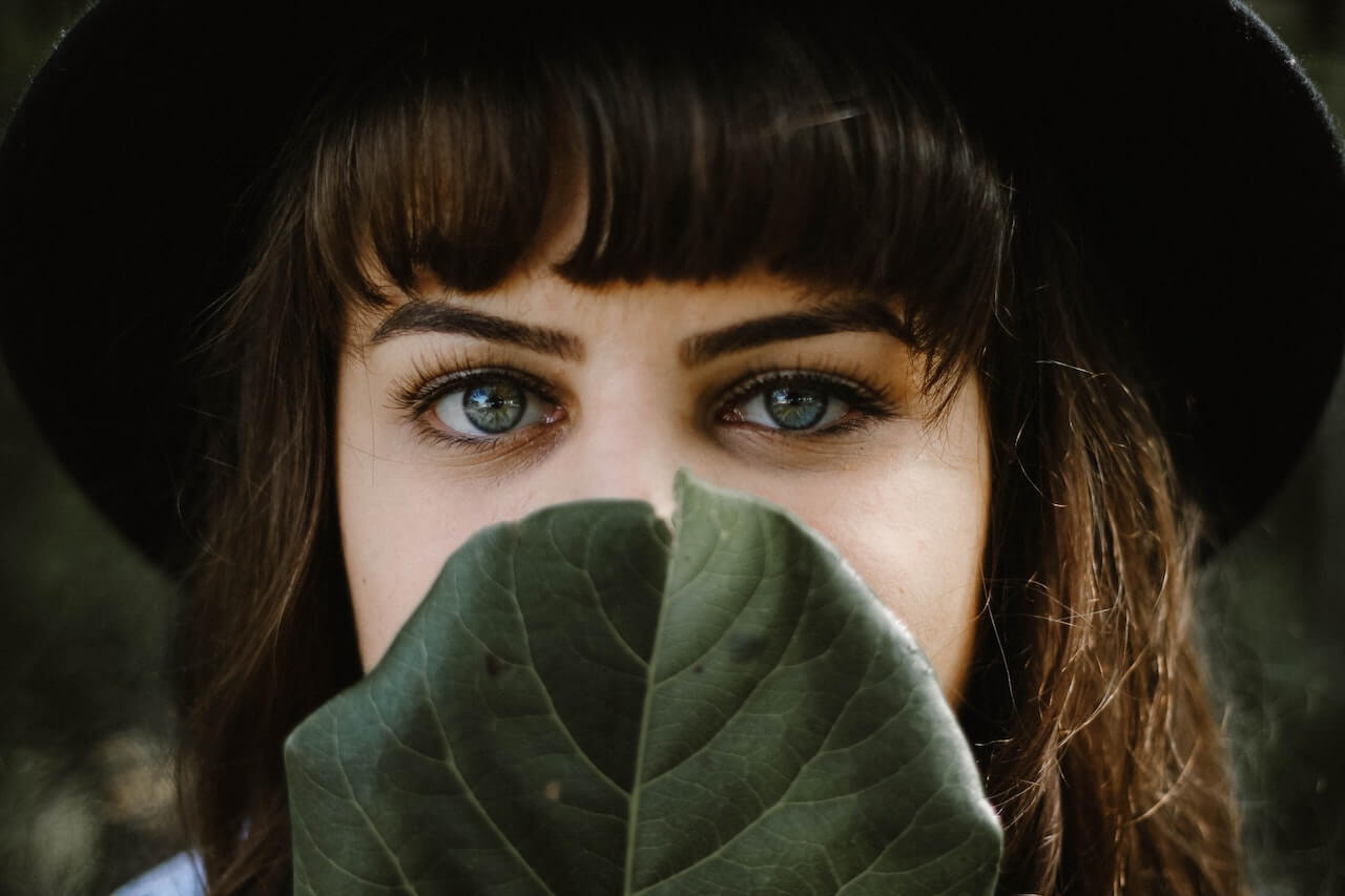 Closeup of woman's eyes