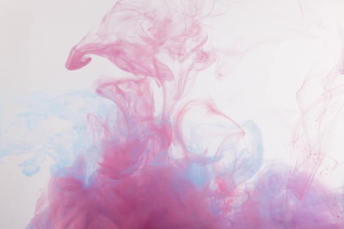 Abstract pink and blue smoke