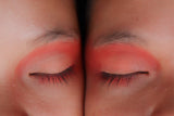 eyes with pink eyeshadow
