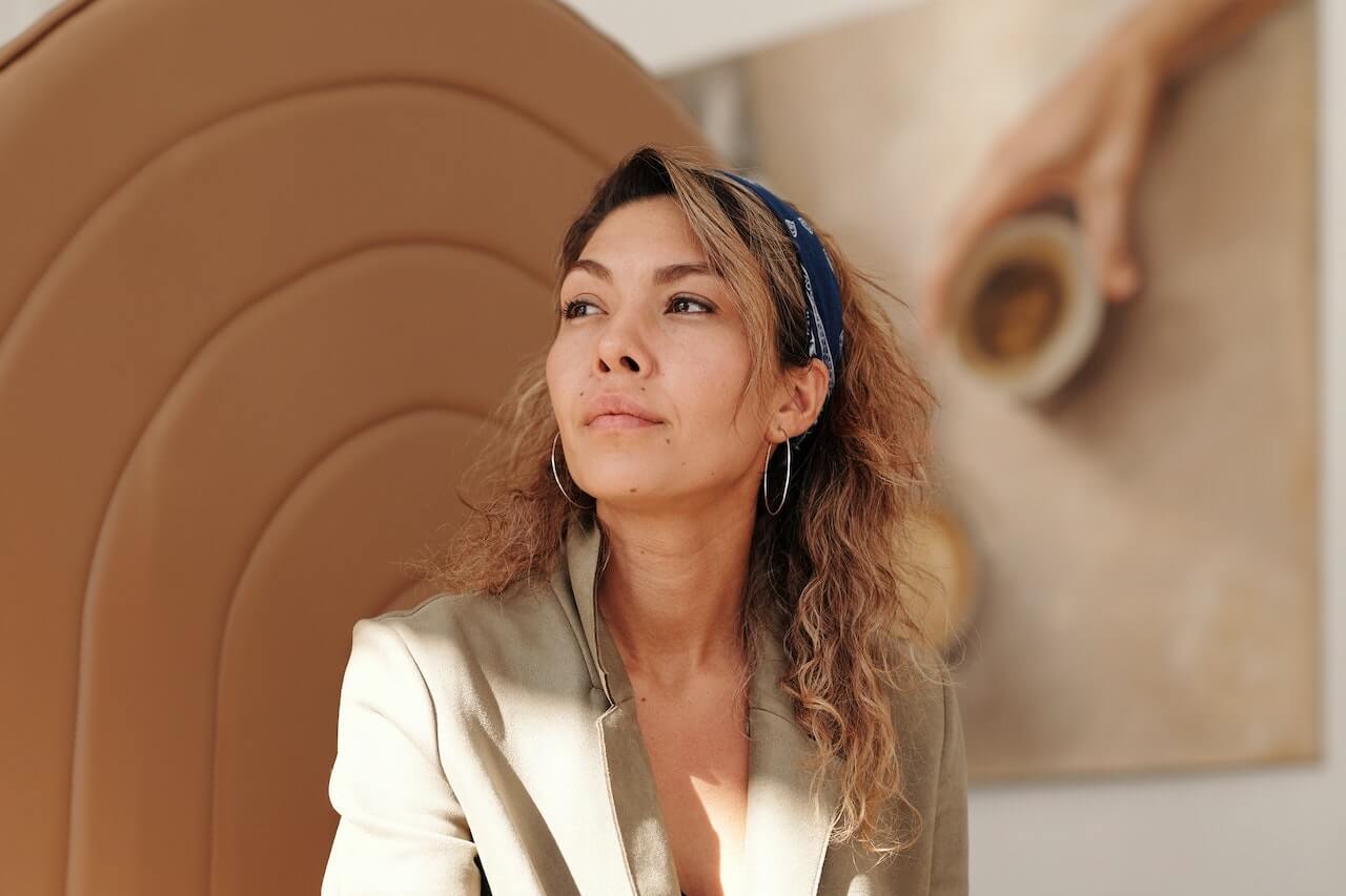 Woman looking off 