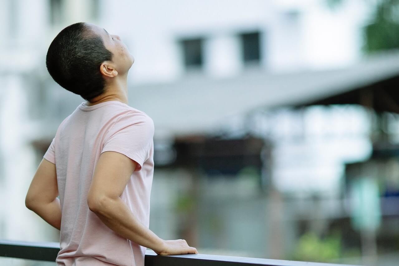 Woman with short hair