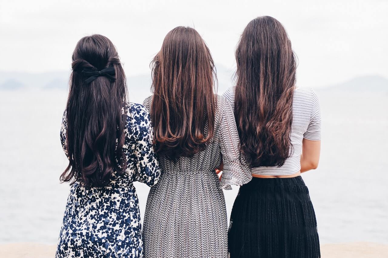 women with long hair