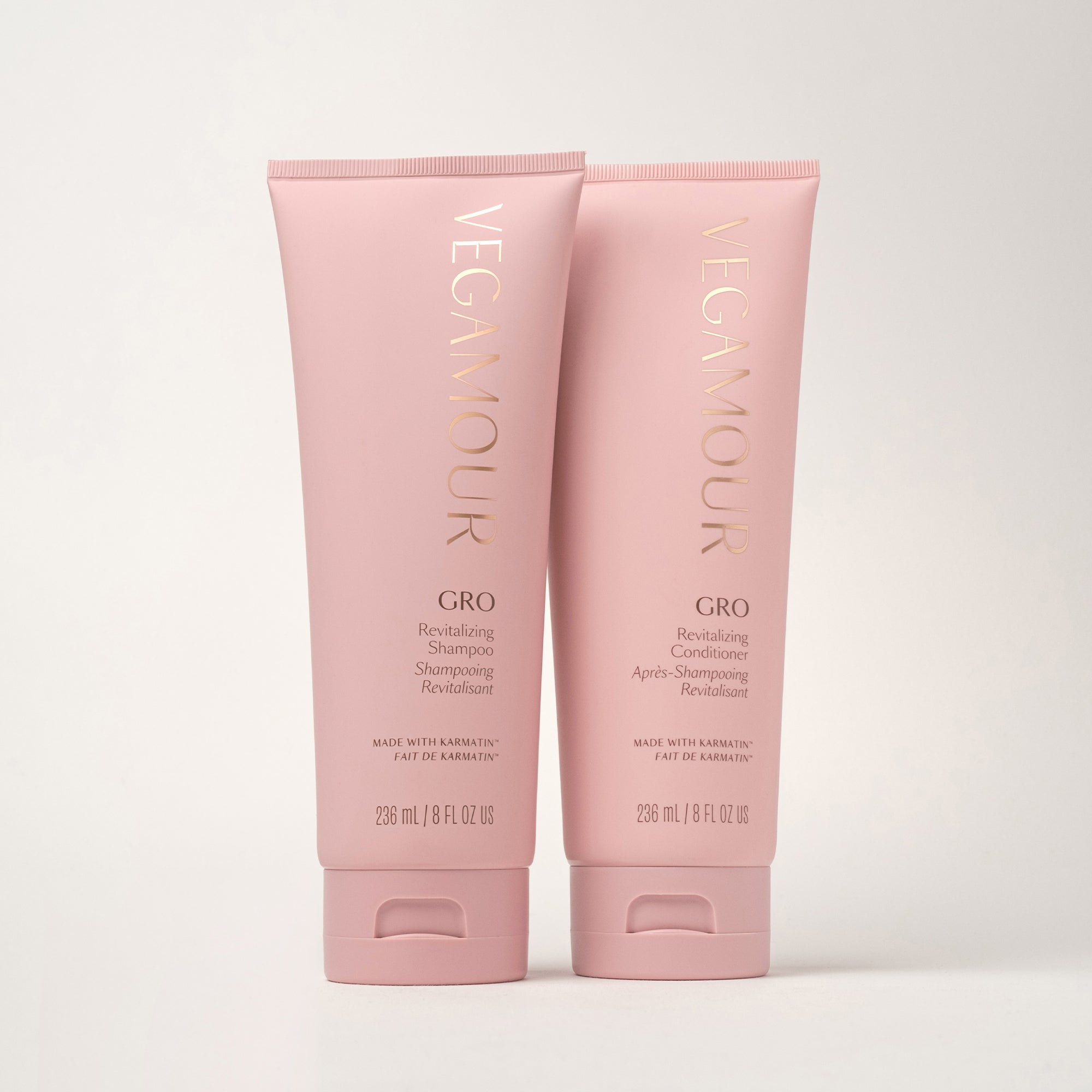 GRO Revitalizing Shampoo & Conditioner | Vegan Keratin | VEGAMOUR