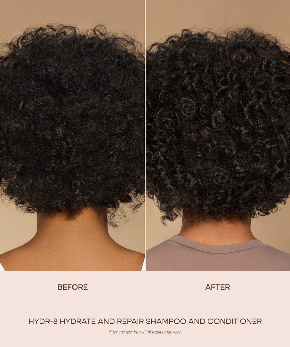 HYDR-8 Shampoo and Conditioner Kit Before and After